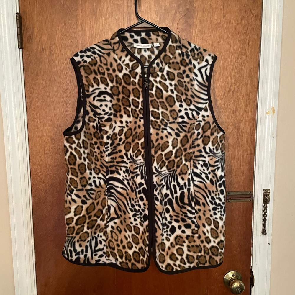 Susan Graver Ladies Animal Print Vest